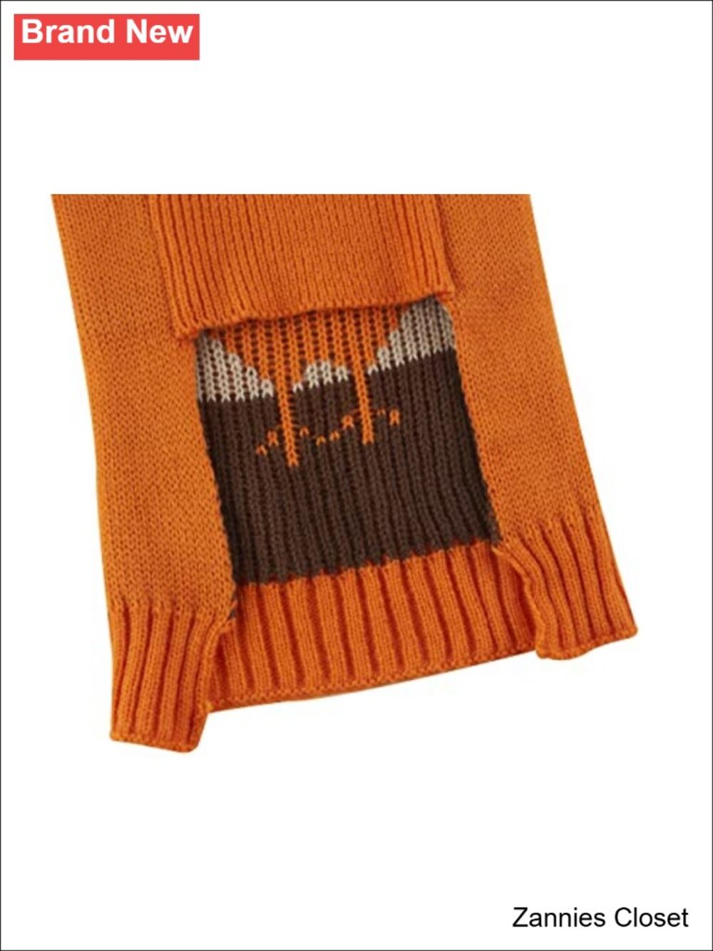 👻 Thanksgiving Dog Cat Turkey Sweater X-Small Puppy Fall Holiday Outfit Acrylic - Picture 5 of 5